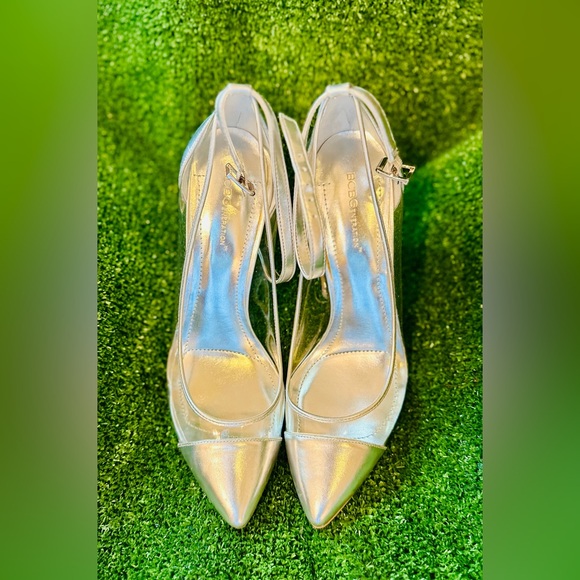 BCBGeneration “BG-Cynthia” Brand New in Box Heels, Size 11 M, Silver/Transparent - Picture 2 of 12